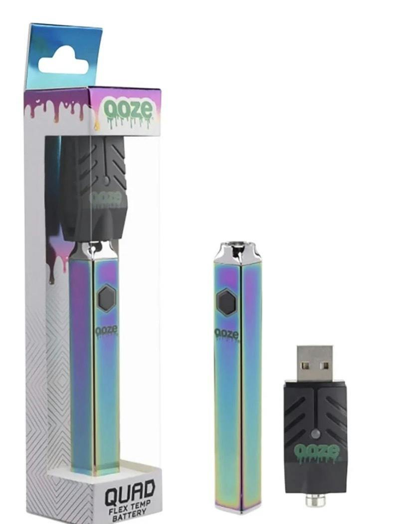 OOZE Quad Flex Temp Battery {Rainbow} | Accessories