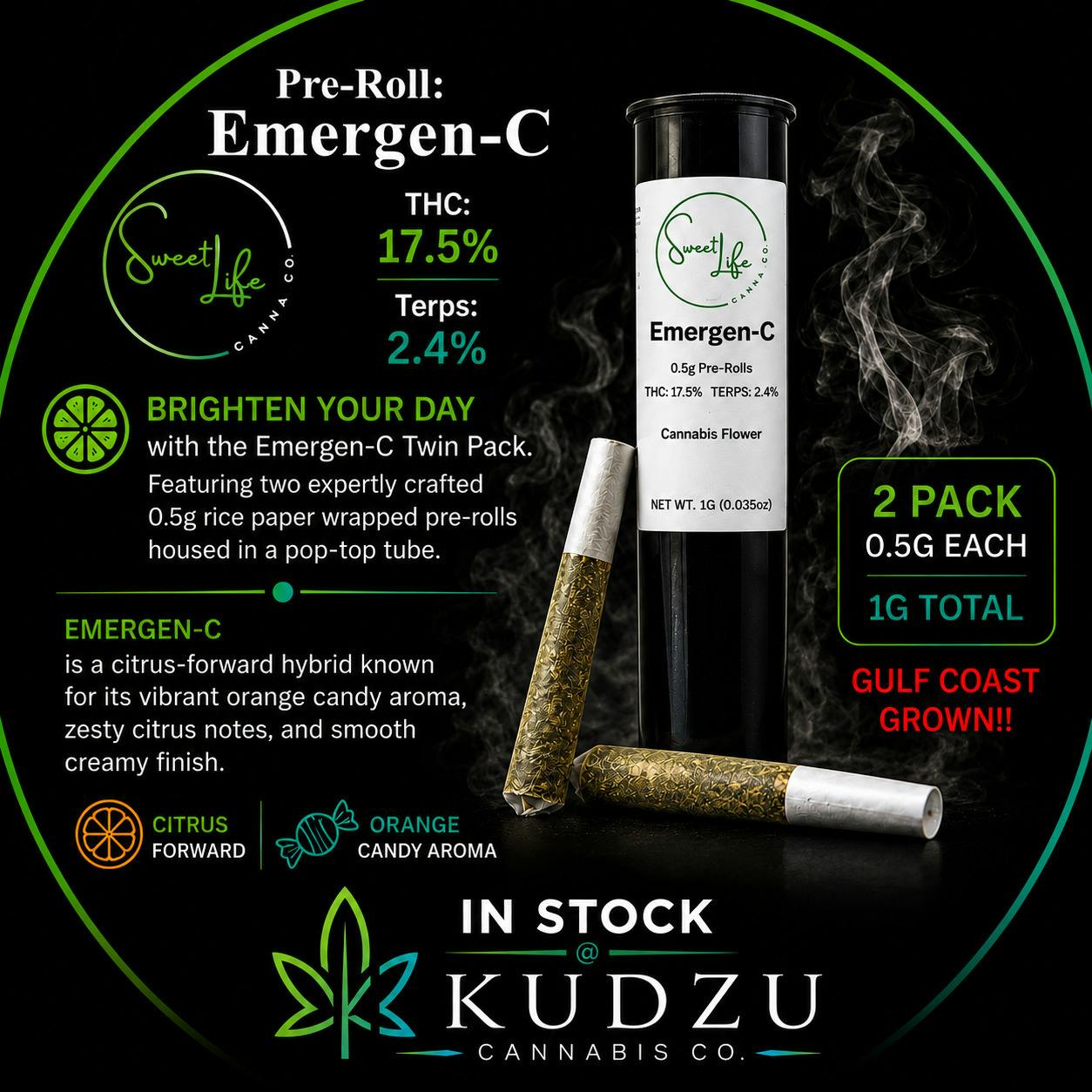 1g Emergen-C at Kudzu Cannabis