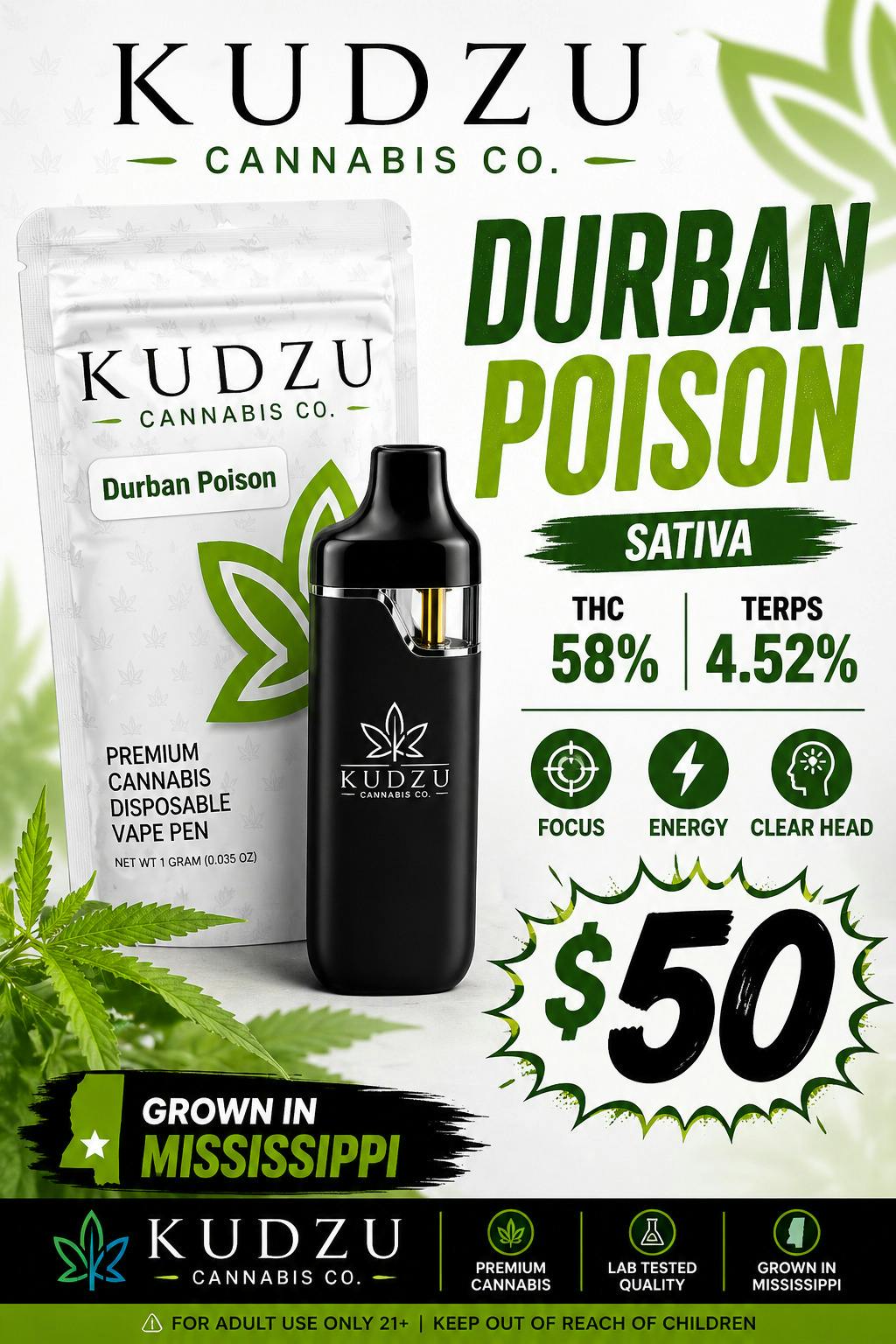 1g Dispo - Durban Poison