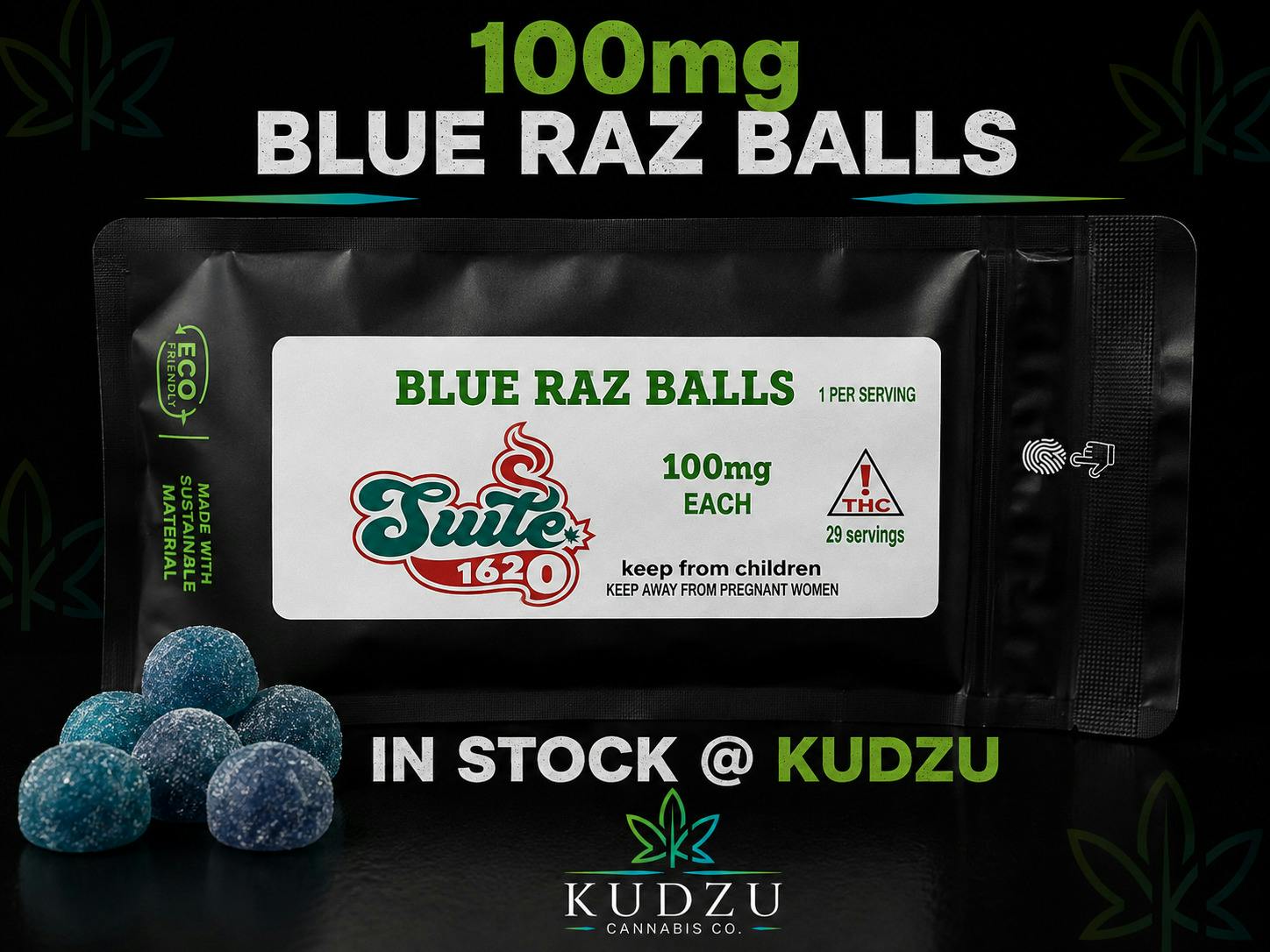 100mg Blue Raz Live Resin Balls