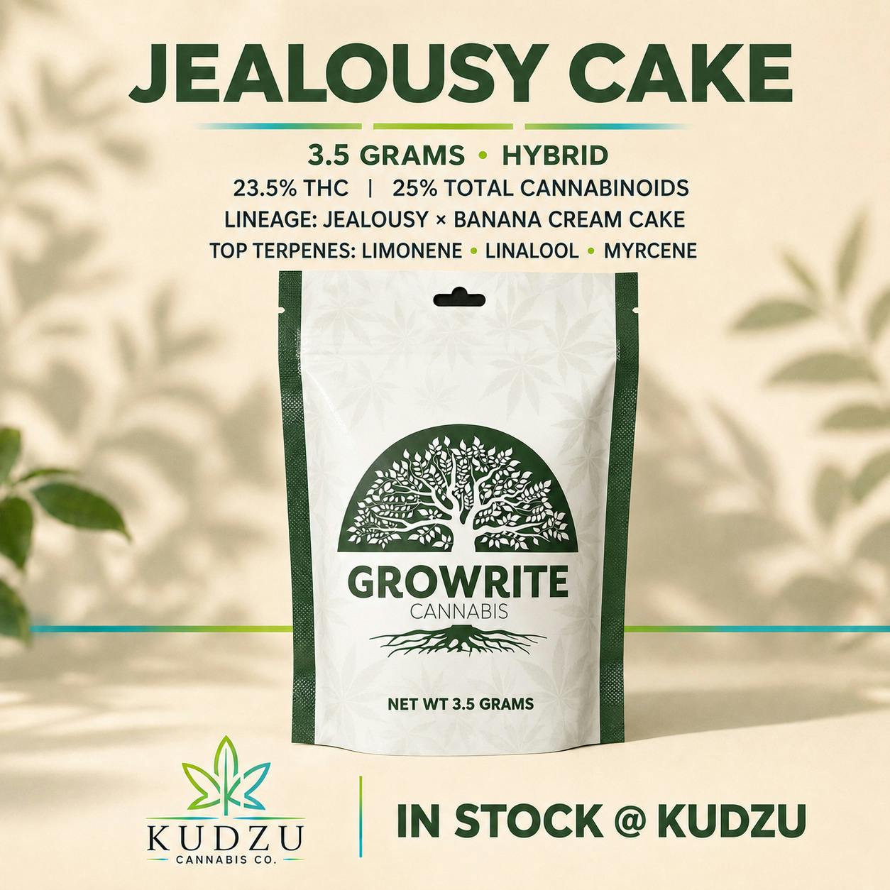 3.5g Jealousy x Banana Cream Cake