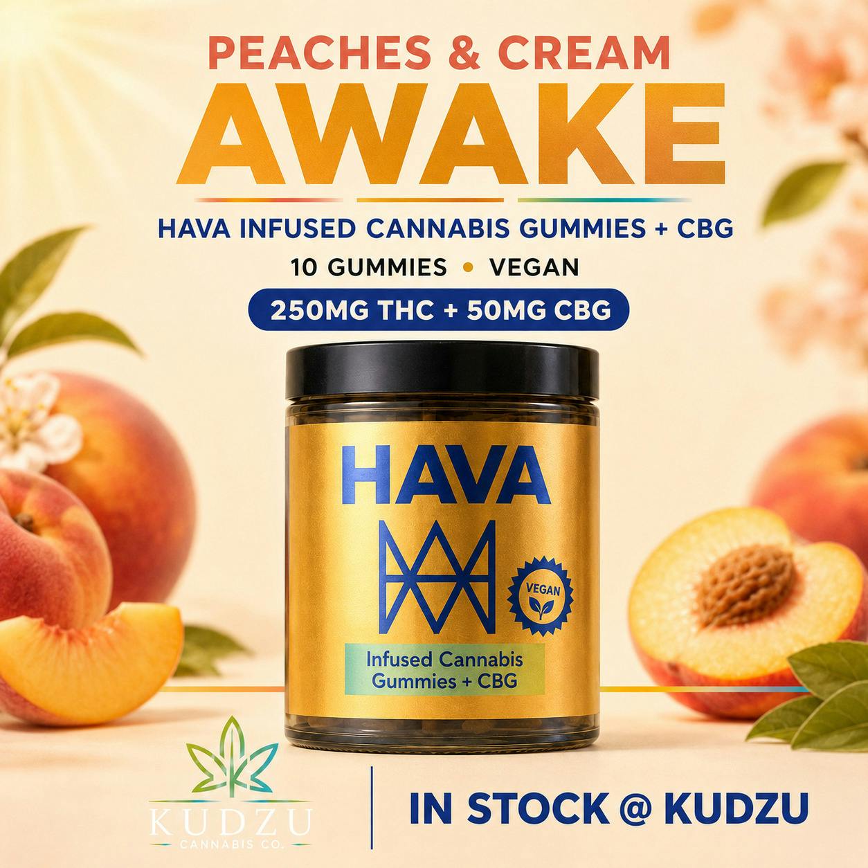 250mg Peaches & Cream CBG