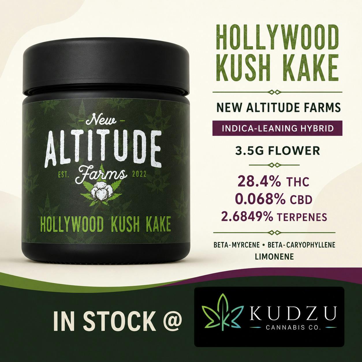3.5g Hollywood Kush Kake