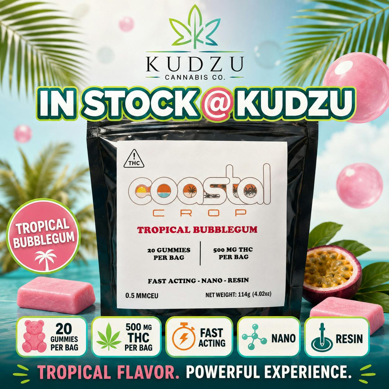 500mg RSO Tropical Bubblegum