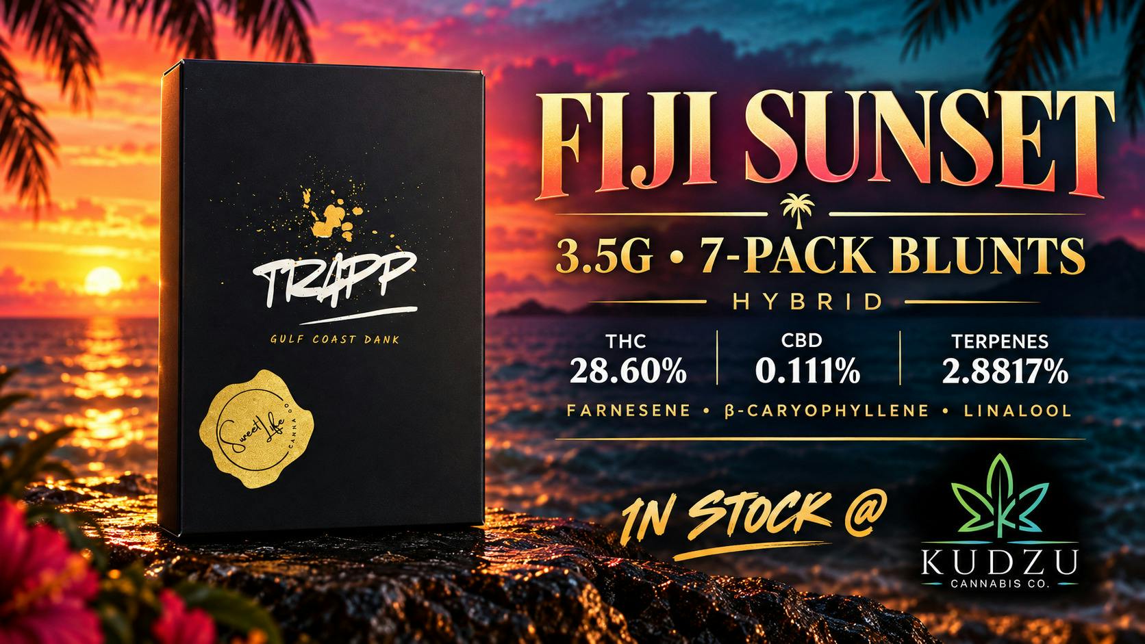 3.5g 7pk Blunt Fiji Sunset