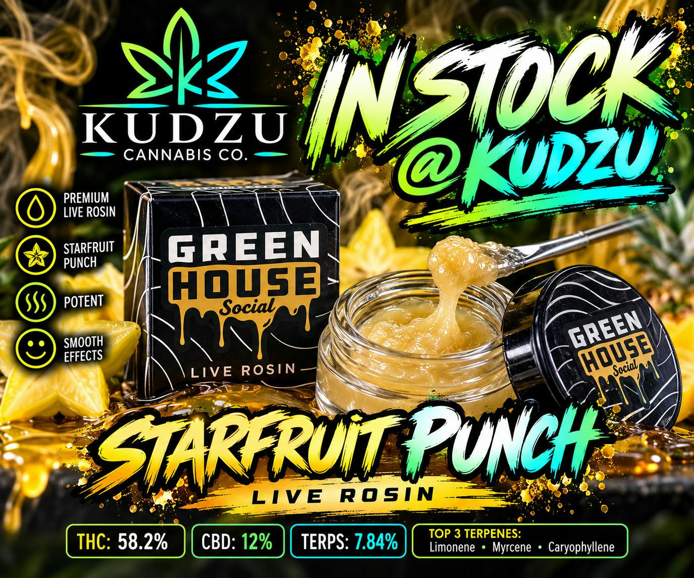 1g Rosin Starfruit Punch