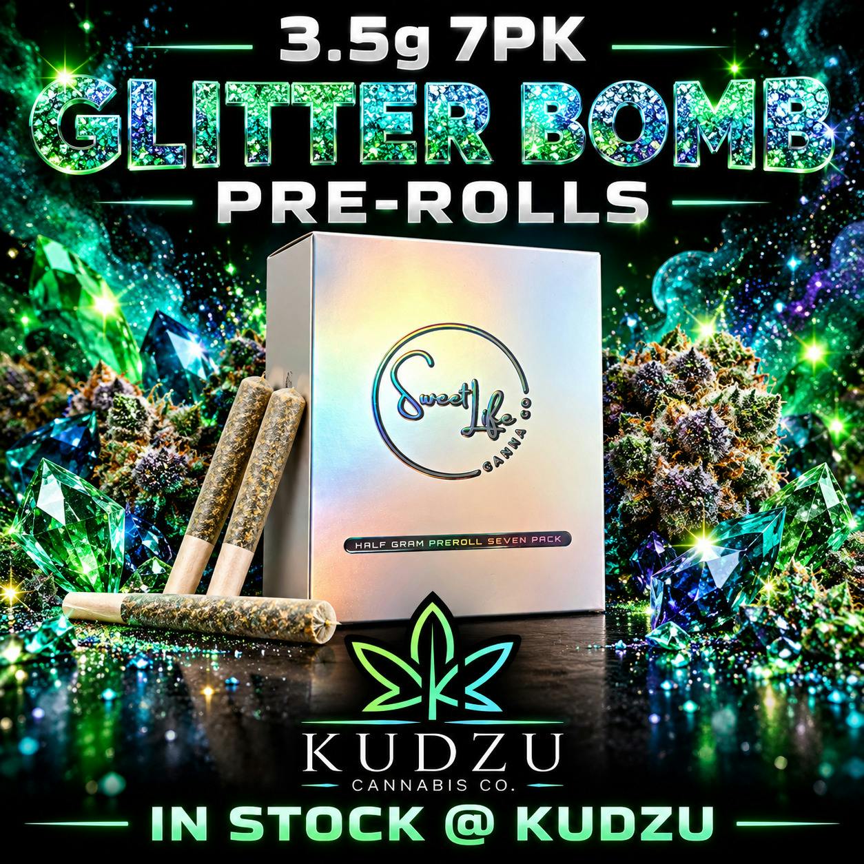3.5g 7pk Glitter Bomb