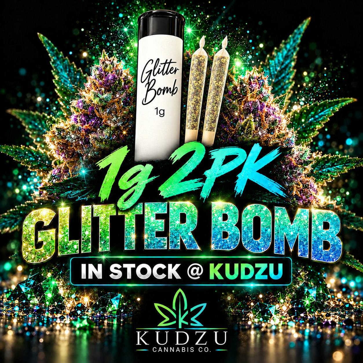 1g 2pk Glitter Bomb
