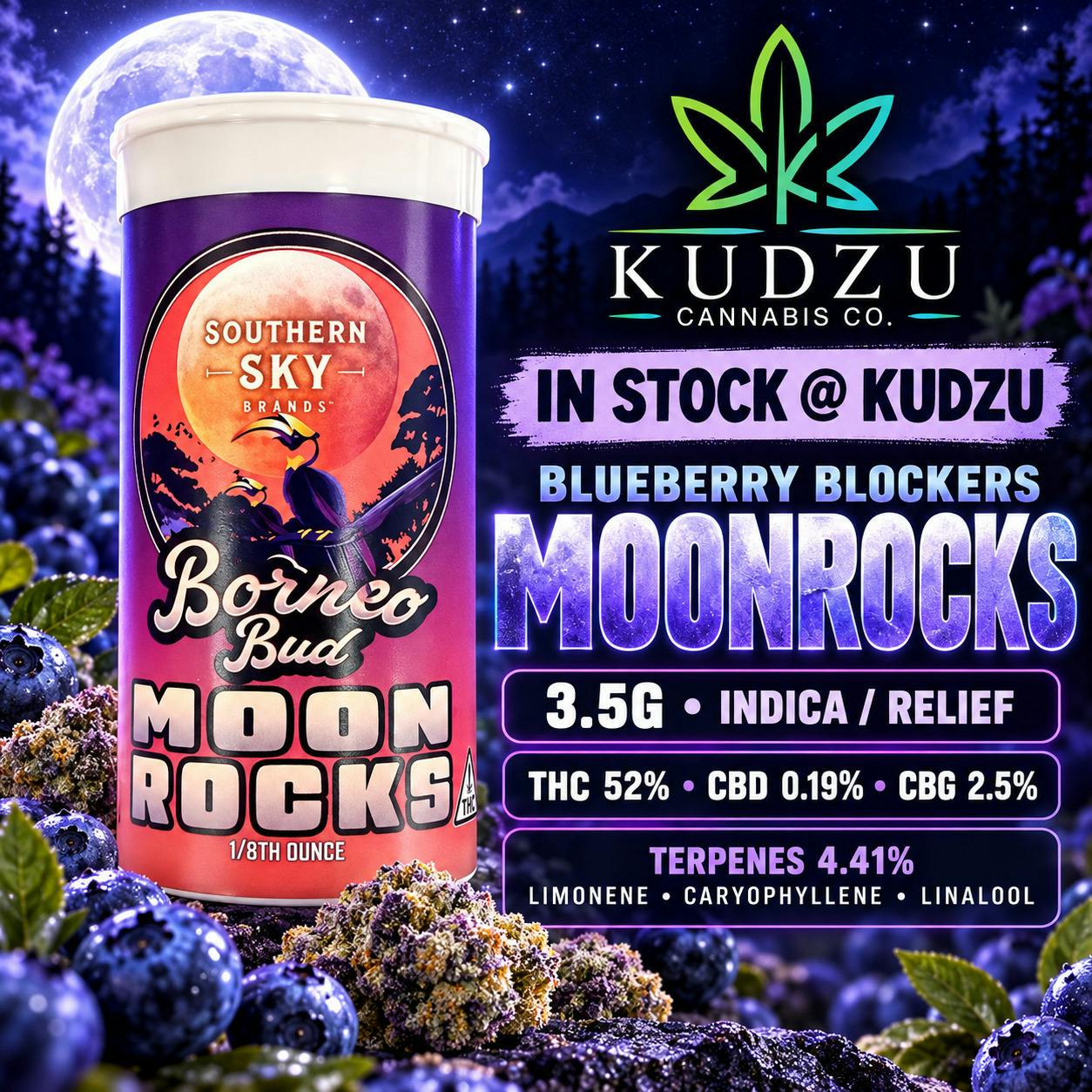 3.5g Moonrocks - Blueberry Blockers
