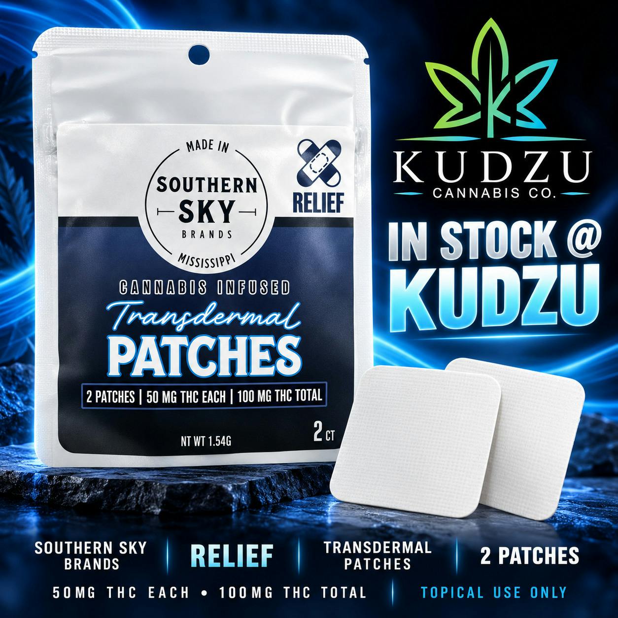 100mg 2pk Transdermal Patch