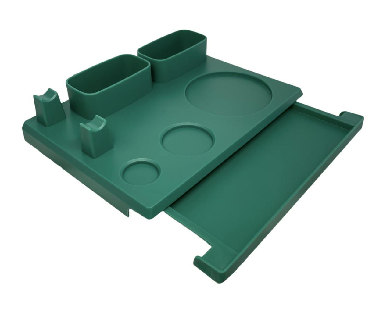 Plastic Dab Stand w/ Built-in Drawer- Green