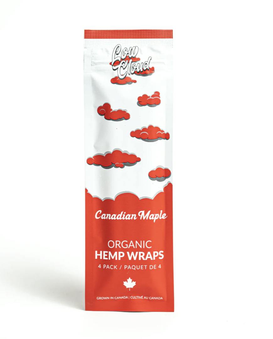 Low Cloud Organic Hemp Wraps 4 Pack- Canadian Maple