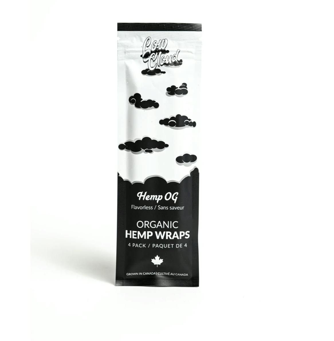 Low Cloud Organic Hemp Wraps 4 Pack- Flavourless