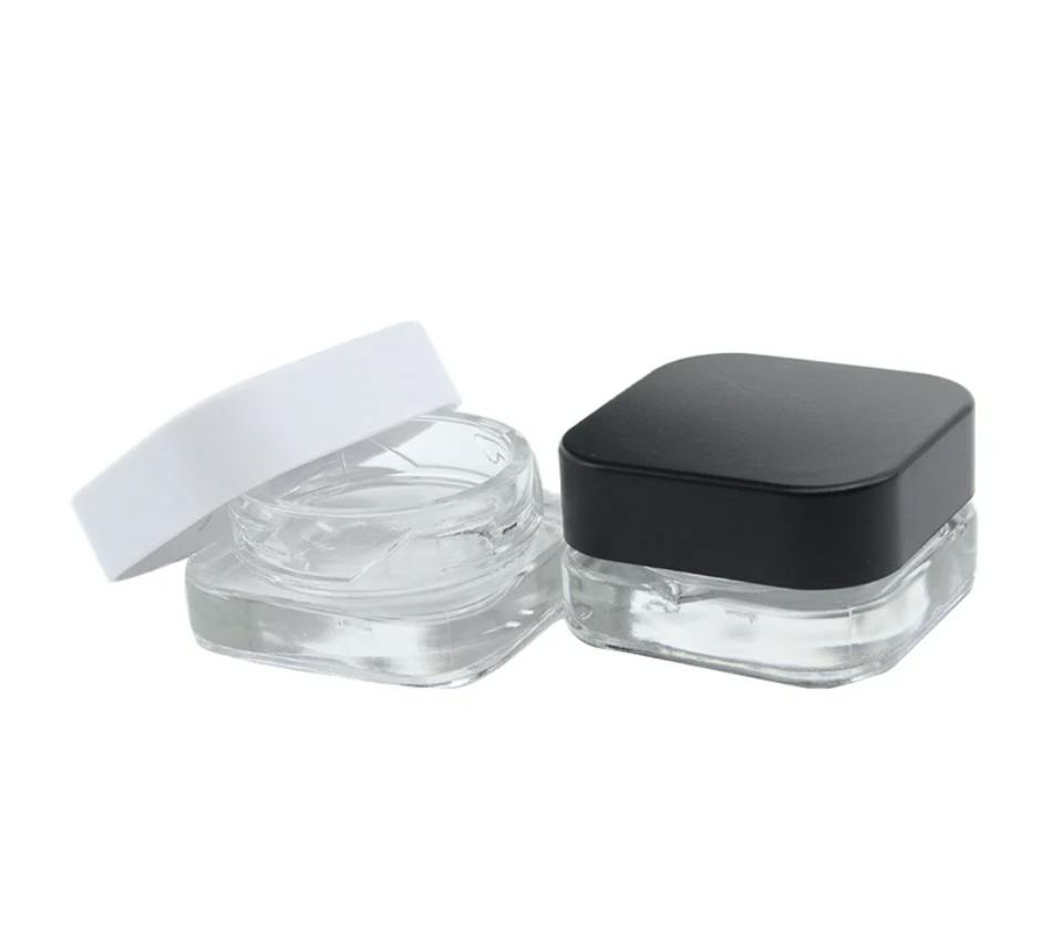 Square Glass Concentrate Container