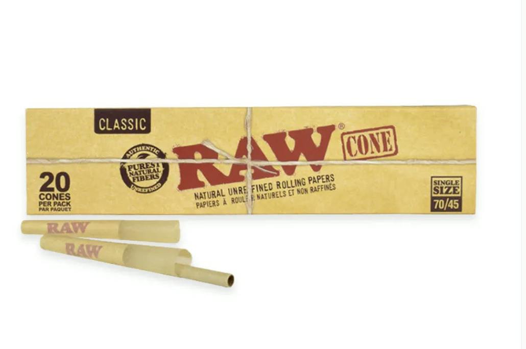 RAW - Classic Pre-Rolled Cones 70/45- 20 Cones