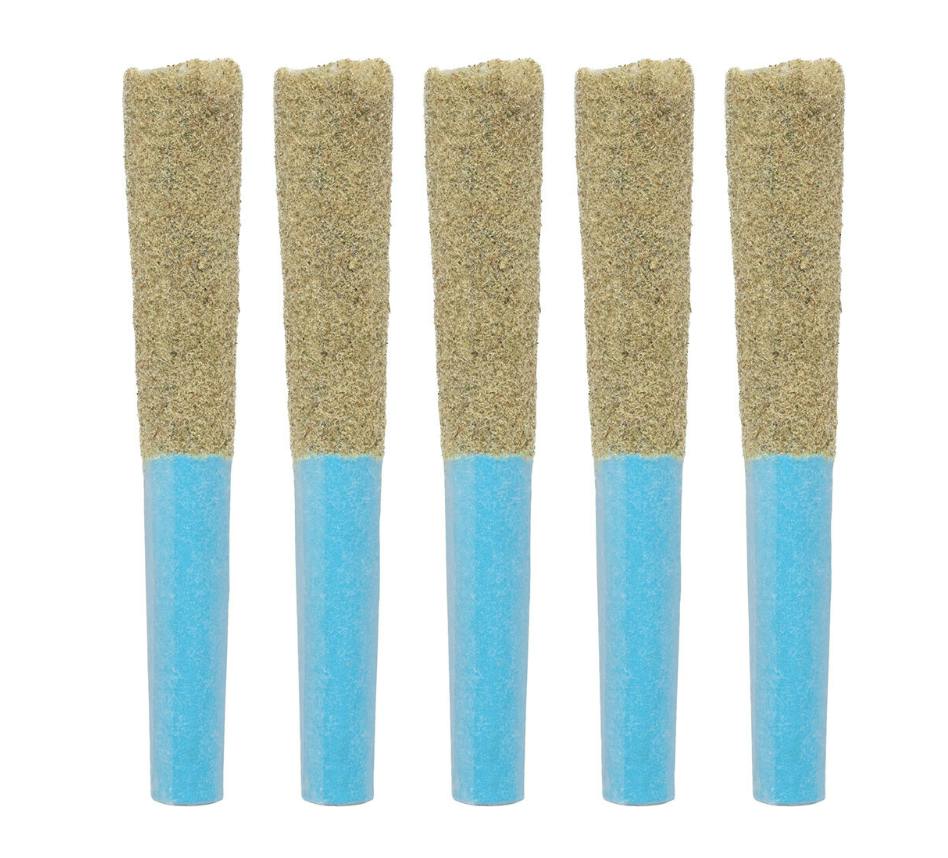 High Stick- Blue Line Razz Infused Pre-Roll Hybrid 38.2%- 5x0.5g