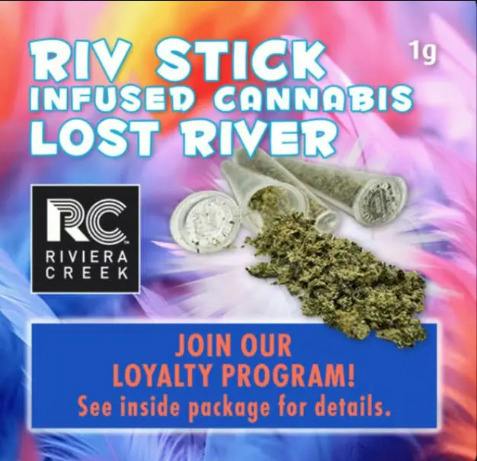 Riviera Creek | Lost River | 1g Infused Riv Stick