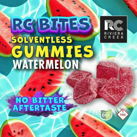 RC Bites | Watermelon 10pc | 100mg Solventless Gummies