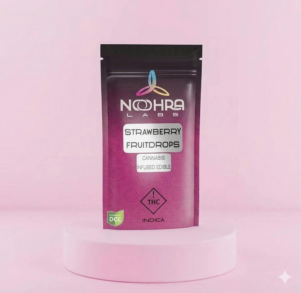 Noohra Labs | Strawberry 5pc | 100mg Fruit Drops