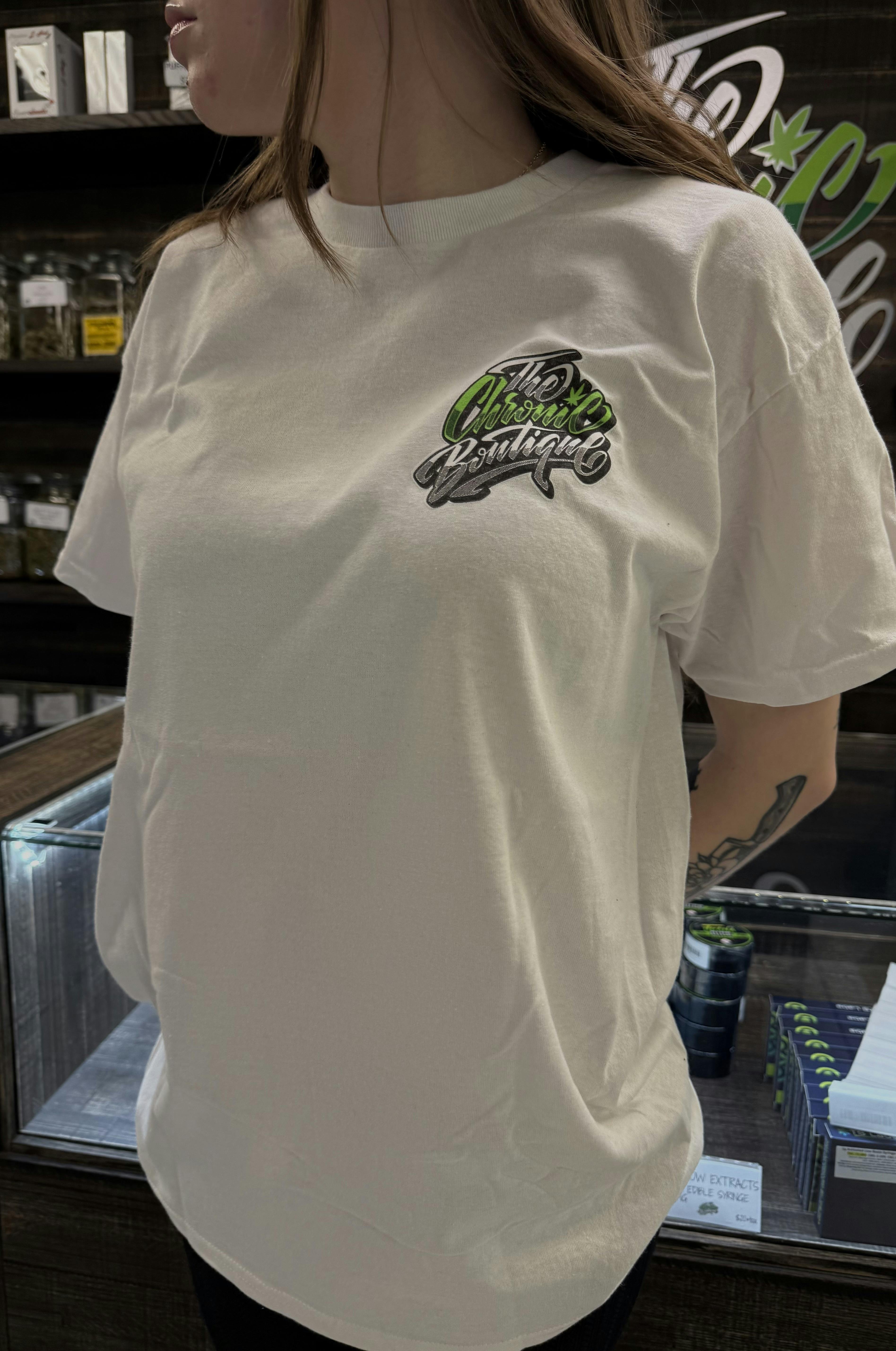 CHRONIC BOUTIQUE WHITE T-SHIRT (S)