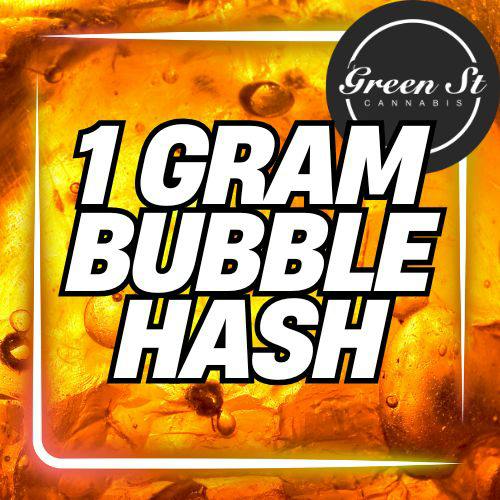 GREEN STREET BUBBLE HASH 1G "SOUR DIESEL"