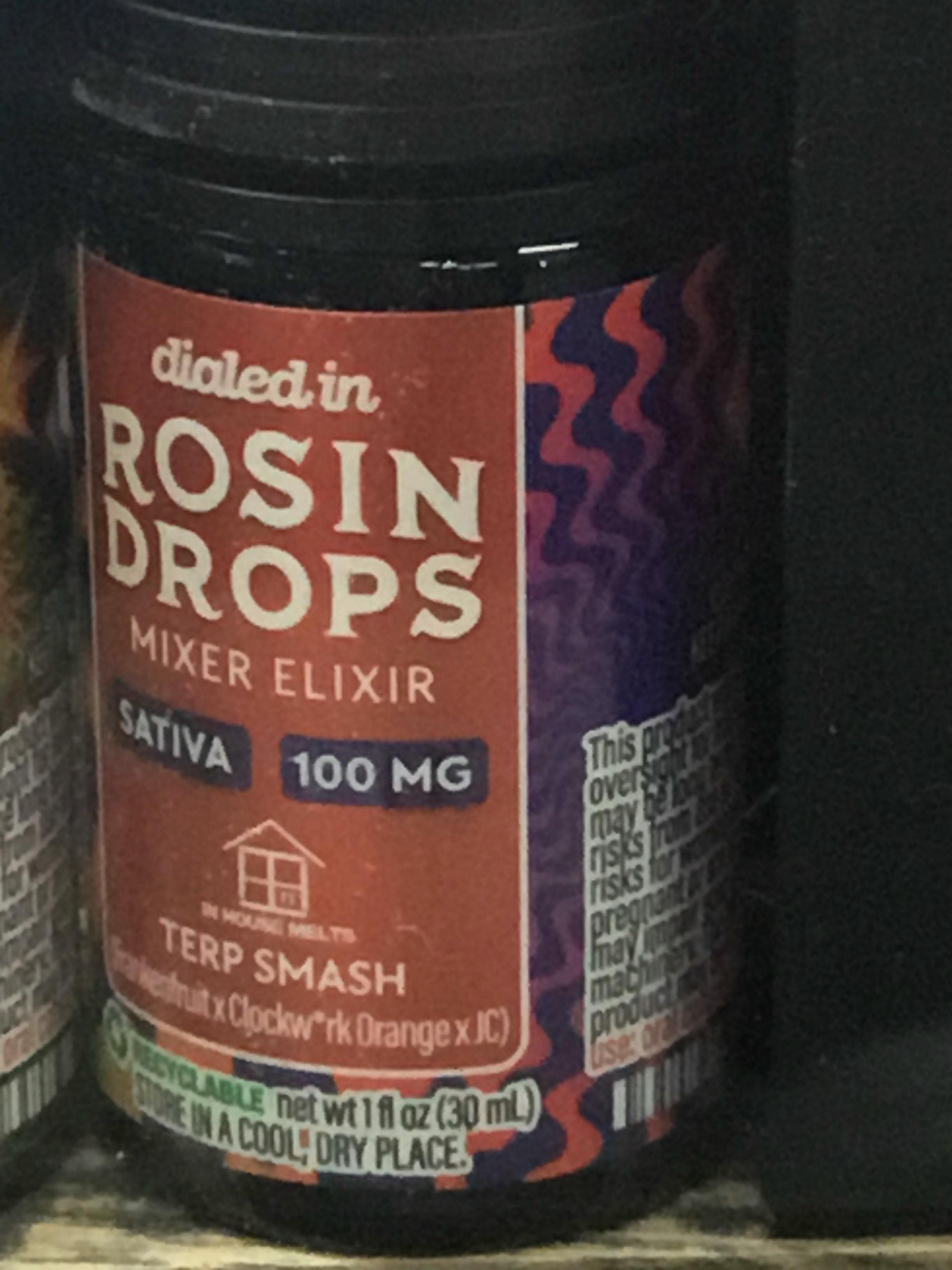 DIALED IN THC ROSIN DROP SATIVA TERP SMASH 100MG