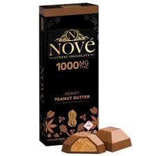 Nové Honey Peanut Butter Milk Chocolate Bar - 1000mg 86g 10pc