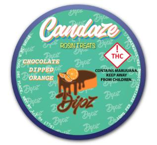 CANDAZE - CHOCOLATE DIPPED ORANGE - 100MG ROSIN TREATS