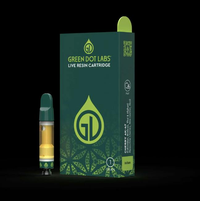 GREEN DOT - 1G - CARTRIDGE - GRAPE CREAM CAKE