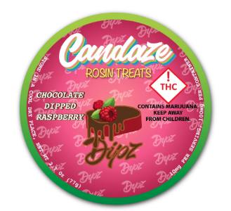 CANDAZE - CHOCOLATE DIPPED RASPBERRY - 100MG ROSIN TREATS