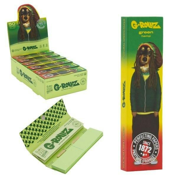 Pets Rock 'Reggae' Green Hemp KS Slim Papers