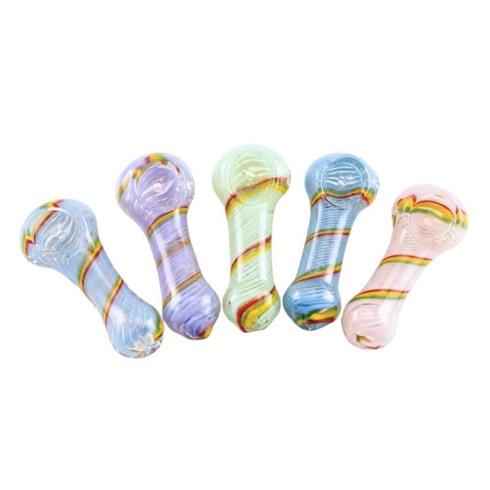 2.5" Colorwave Stripes Peanut Hand Pipe