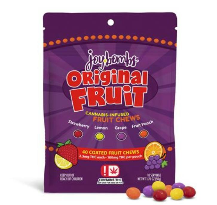 Joybombs | 100mg Fruit Chews | - Sour Fruit