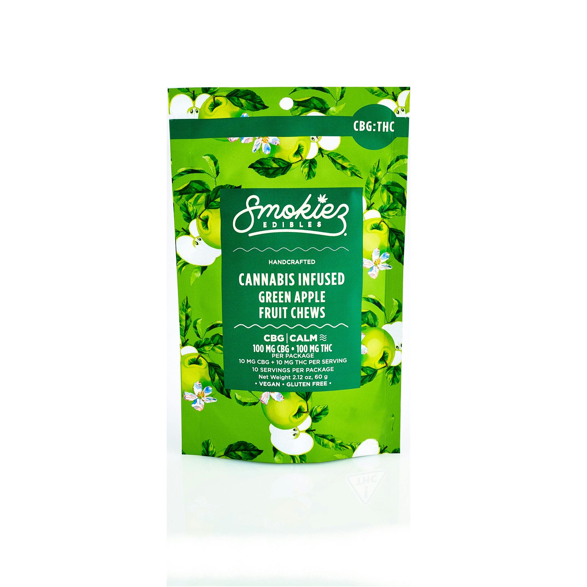Ratioed Sweet Green Apple Fruit Chew 100mg (10-Pack | 10mg Each)