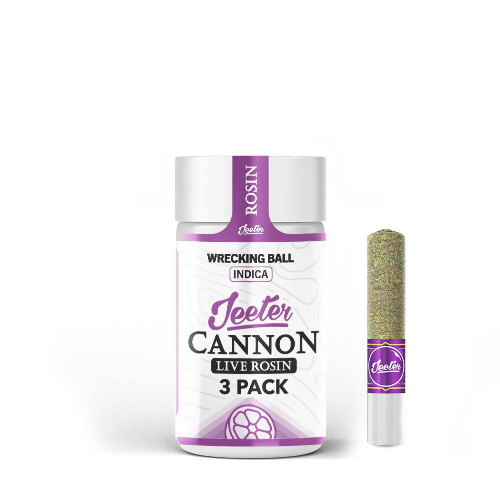 Cannon Live Rosin Wrecking Ball Pre-Roll Pack 1.5g (0.5g ea | 3-Pack)