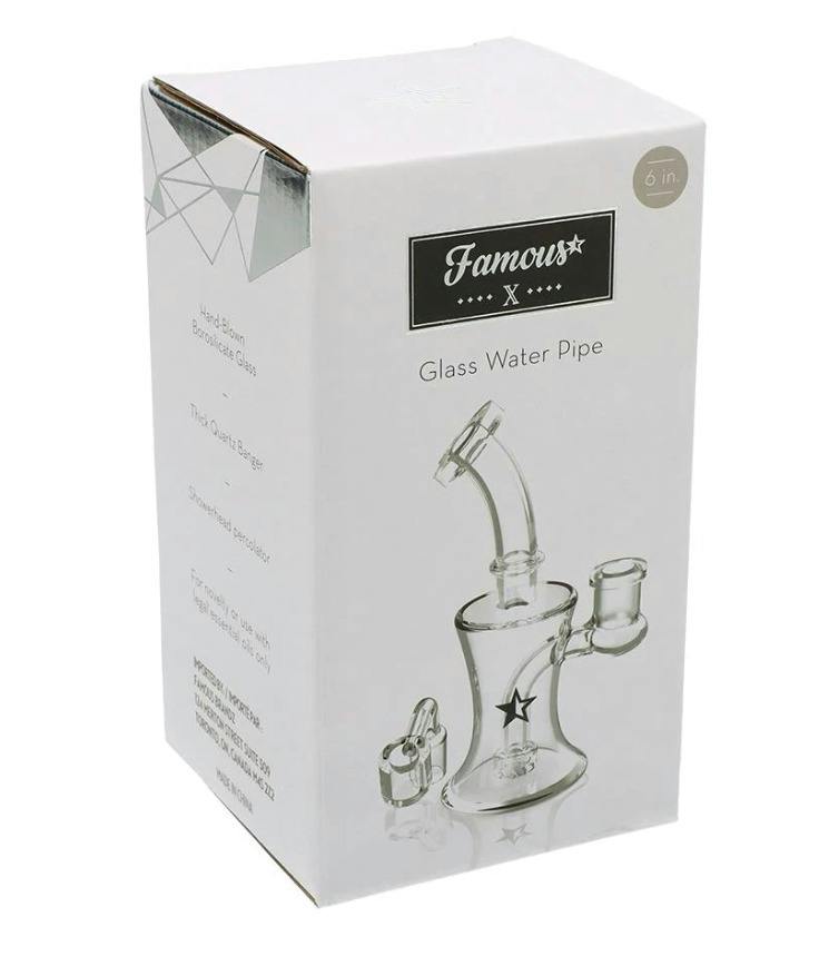 Famous X | 6" Bell Dab Rig | Glass