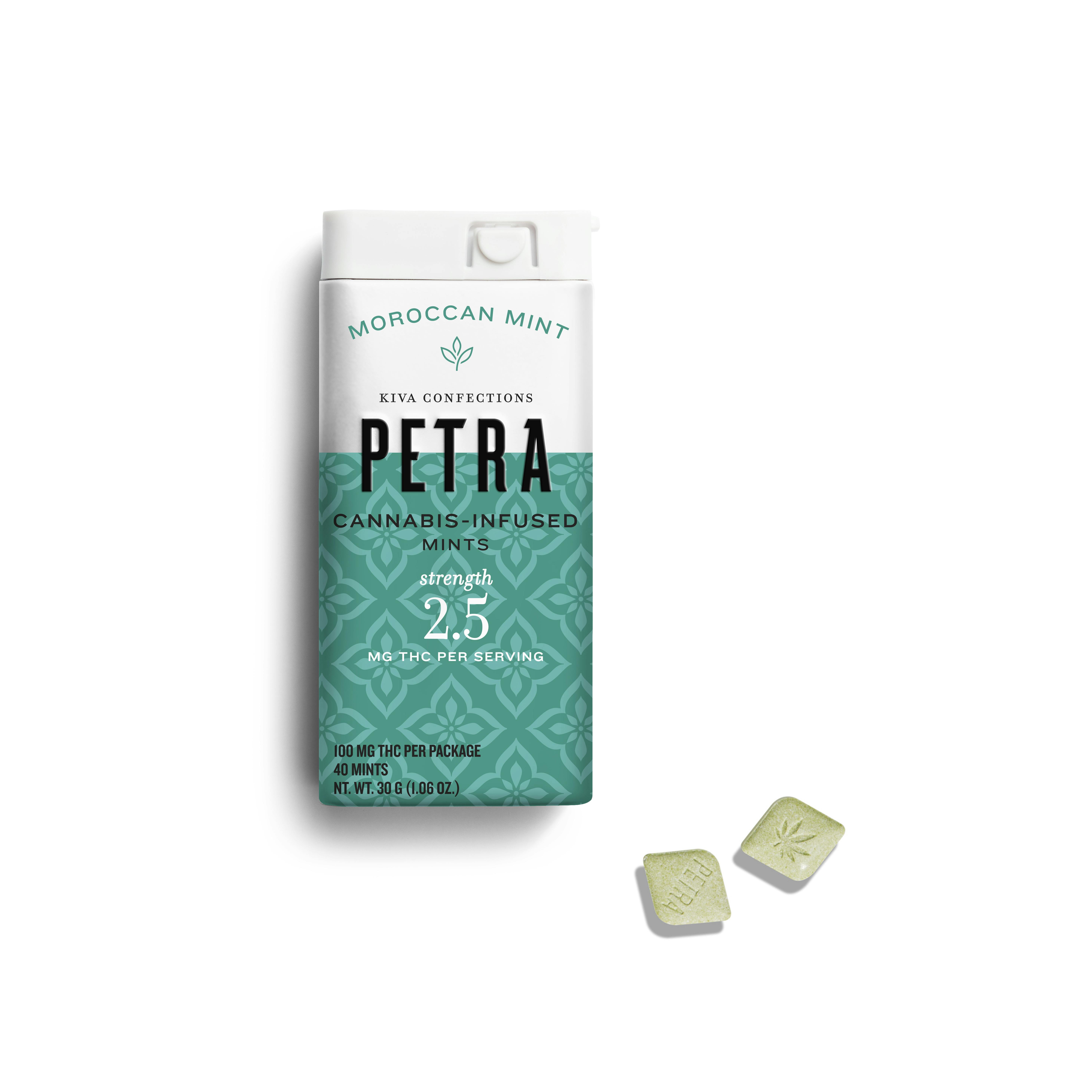Kiva Petra Moroccan Mints 100mg (40ct)