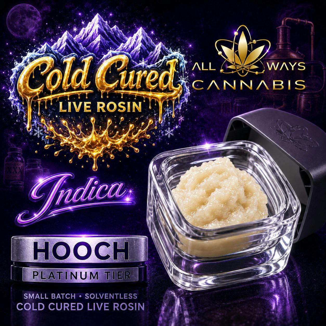 Platinum Tier | 1g Cold Cured Live Rosin | Hooch at Nitro Organics