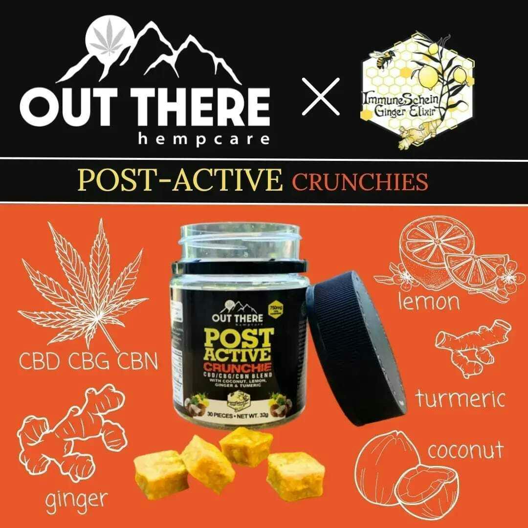 Out There Hempcare - Post Active Crunchies - Edible - CBD