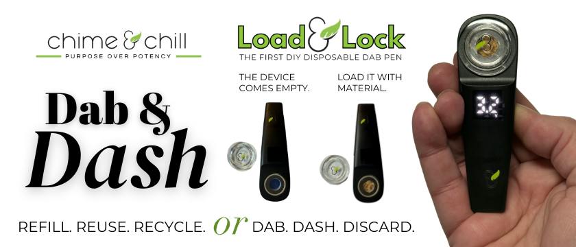 Chime and Chill - Load + Lock DIY Disposable Pocket-Size Dab Pen at Herbal Woodstock