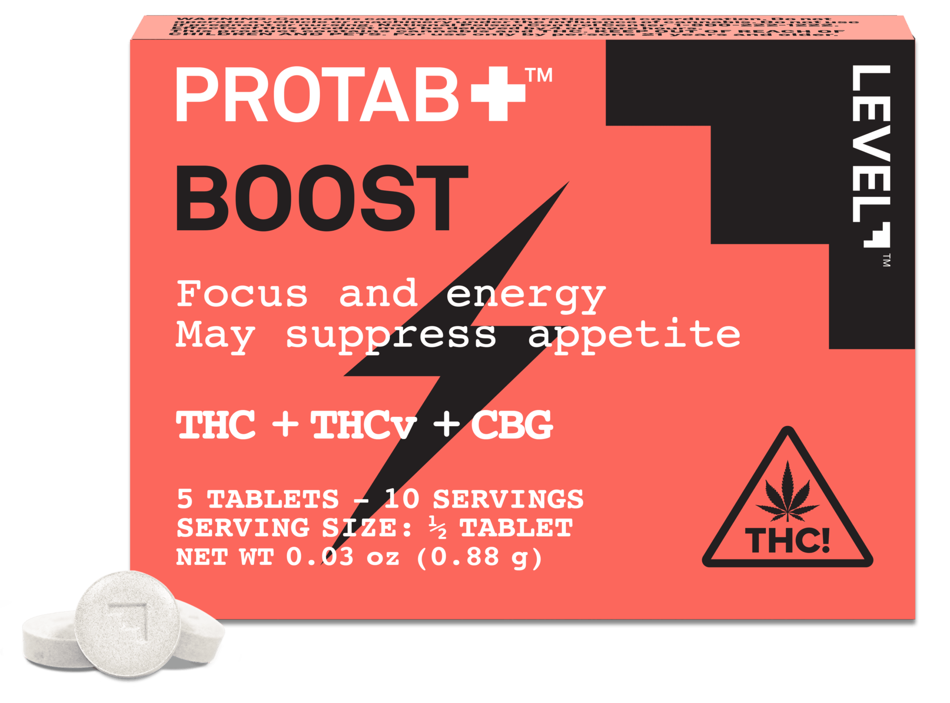 LEVEL - Boost Protab Extra Strength - 5pk Tablets - 100mg at Herbal Woodstock