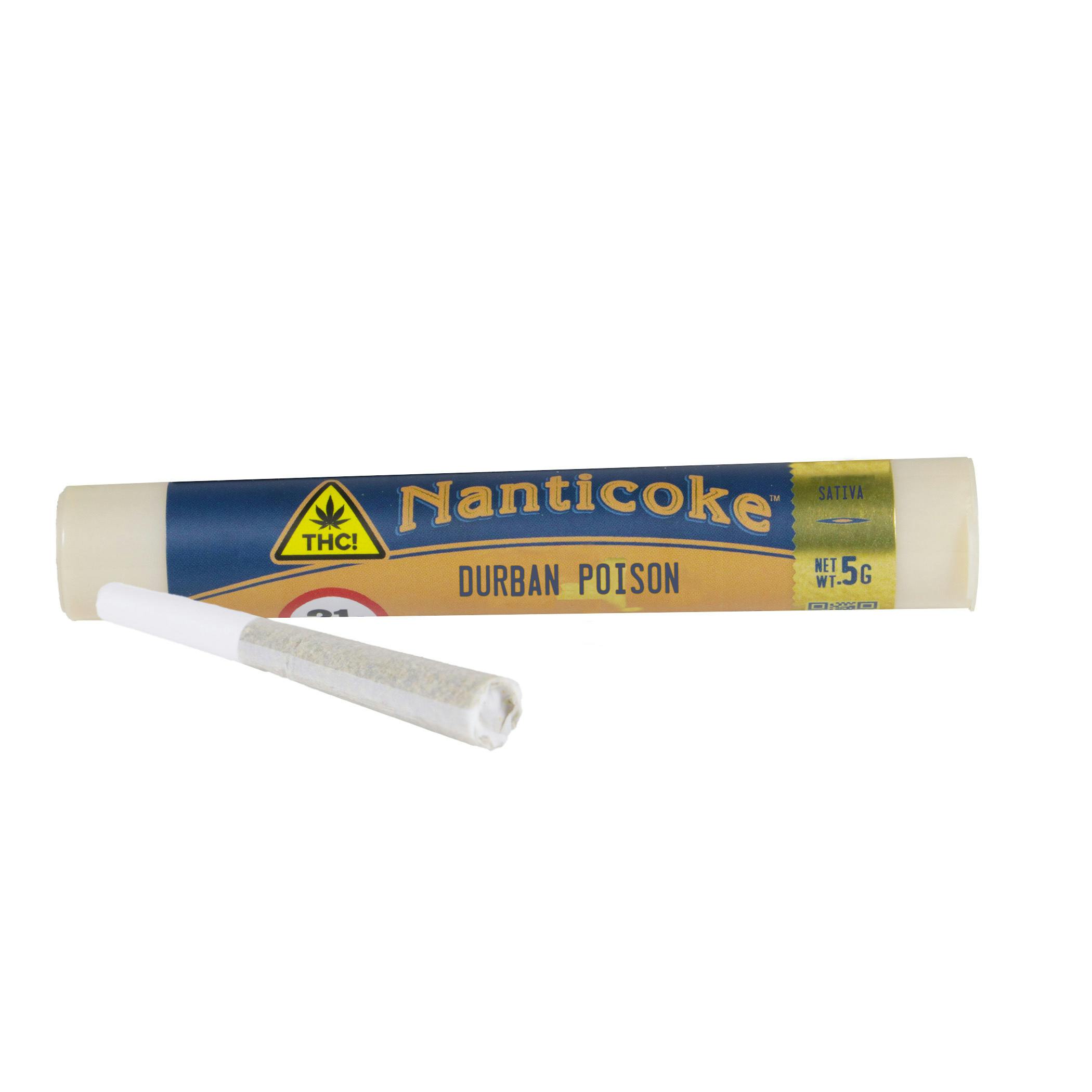 Nanticoke - Durban Poison - Preroll - .5g at Herbal Woodstock