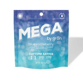 Grön - Blue Razzleberry Mega 1:1 CBG:THC