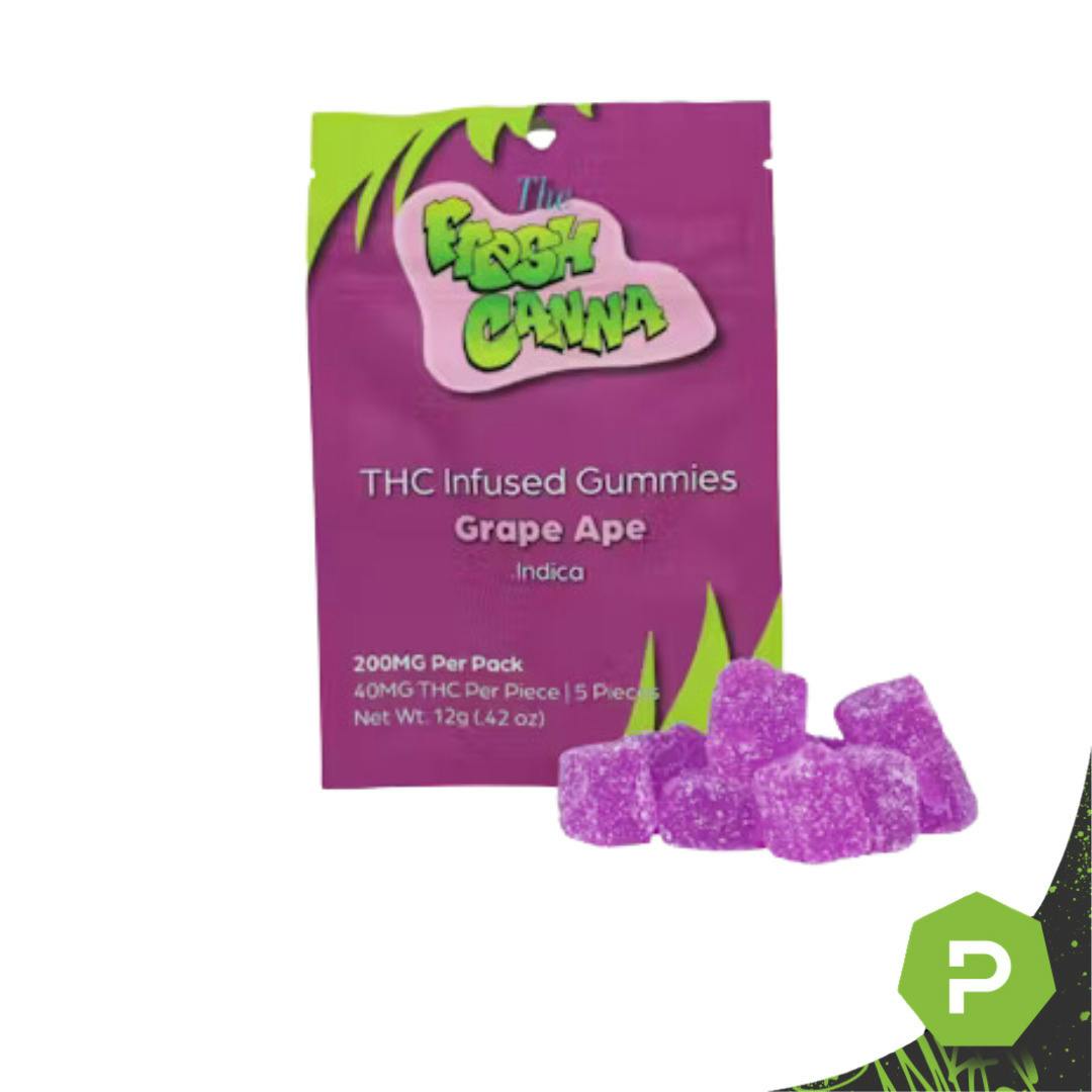 Fresh Canna | 200mg Gummies | Grape Ape