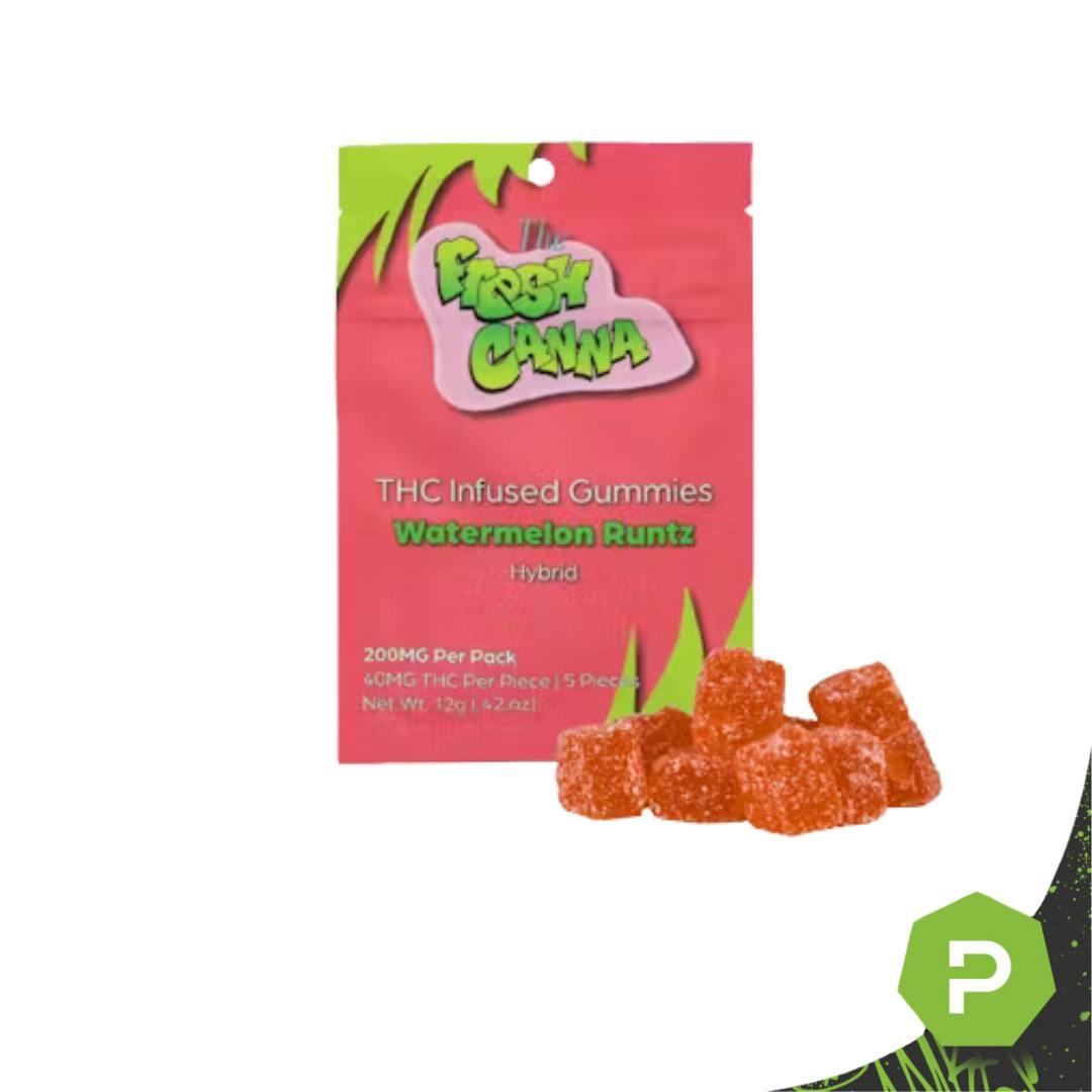 Fresh Canna | 200mg Gummies | Watermelon Runtz