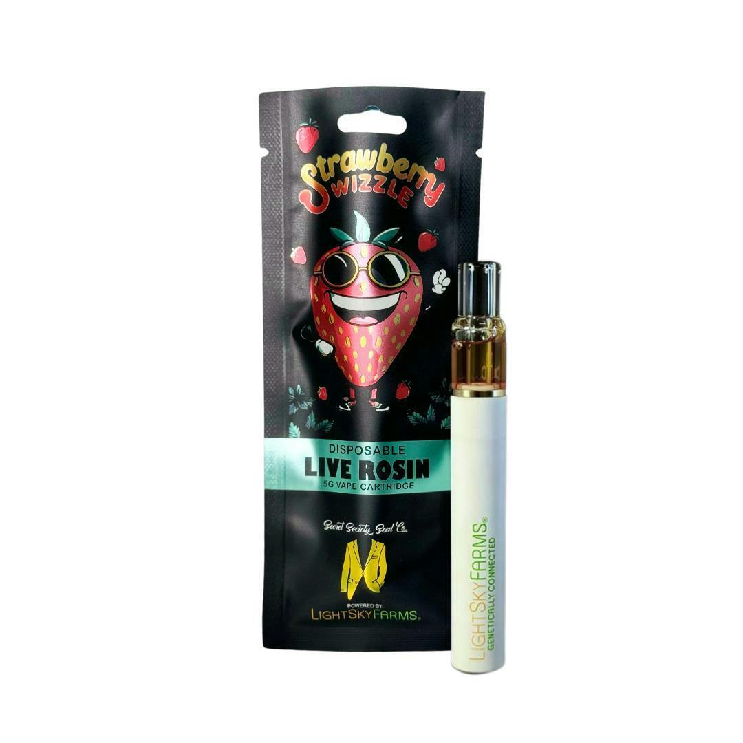 Light Sky Farms | 0.5g Live Rosin Disposable | Strawberry Swizzle