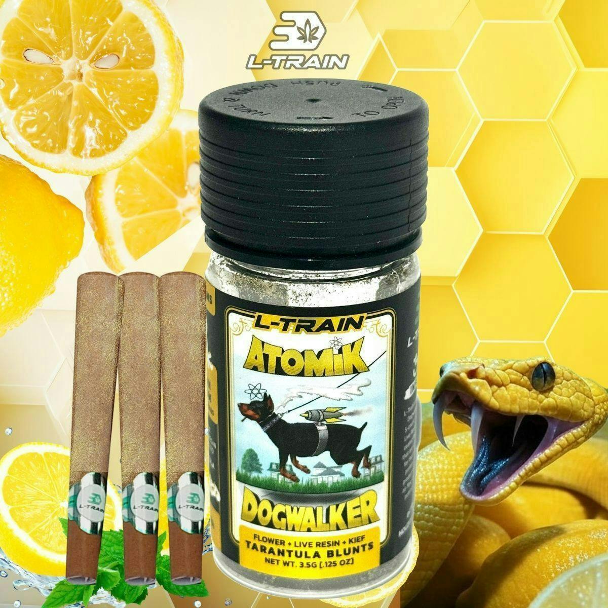 L-Train | 0.7g x 5 Infused Prerolls | Lemon Venom