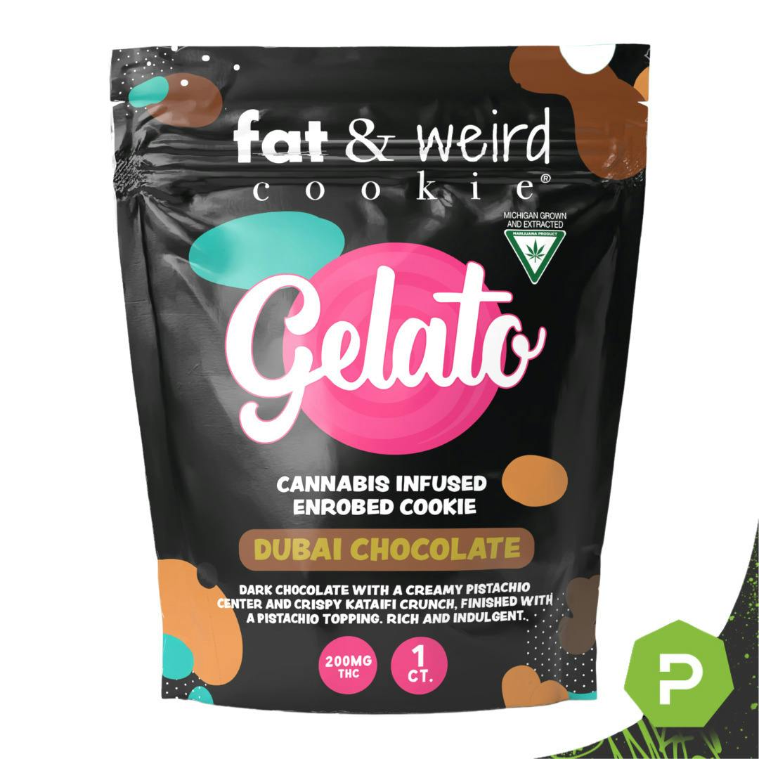 Gelato x Fat & Weird | 200mg Cookie | Dubai Chocolate
