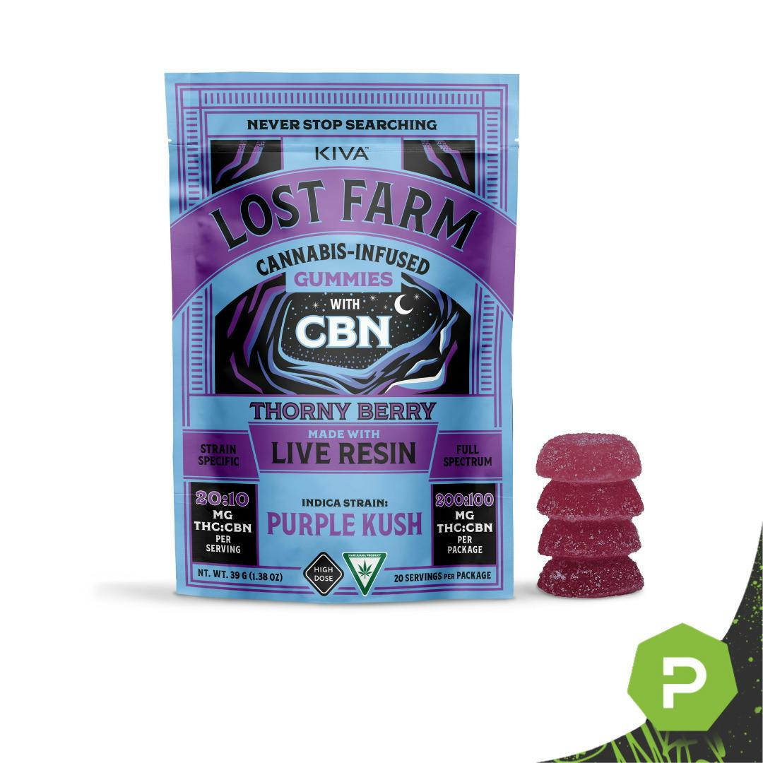 Lost Farm | 200mg Live Resin Gummies | Thorny Berry