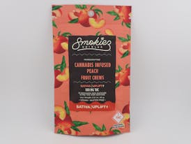 Peach Sativa 100mg THC Fruit Chews - Smokiez
